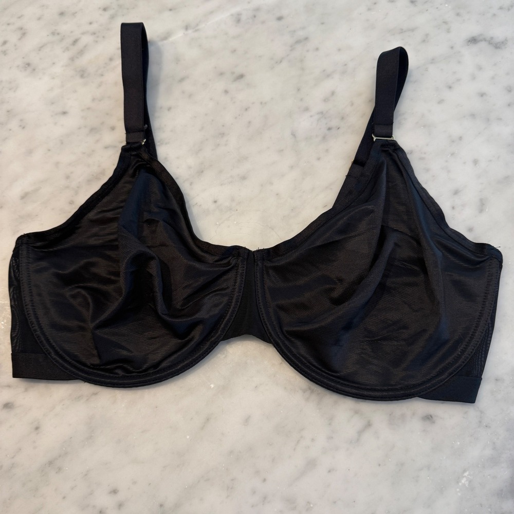 Soma Unbelievable Minimizer Bra Black 40DD Underwire Full Coverage 562301